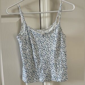 blue and white brandy melville tank